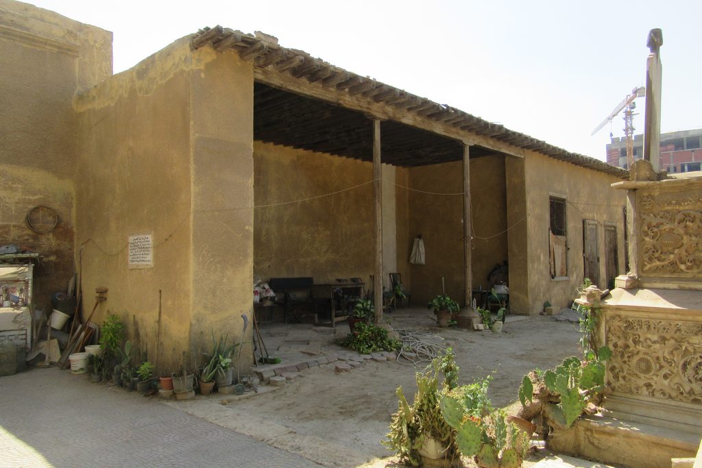 Open fronted seating area, looking NW