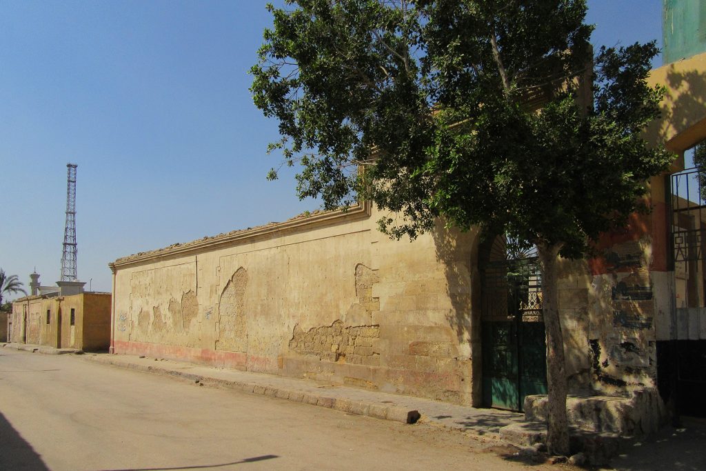 Street view of S wall of the enclosure