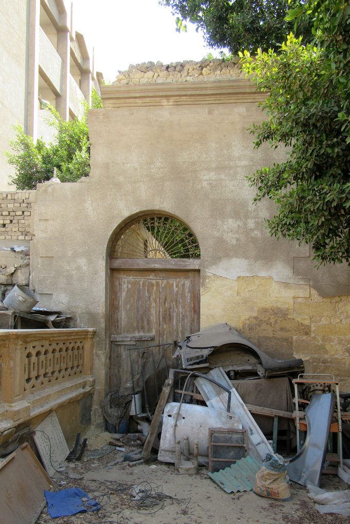 Unused gate in the N wall of the enclosure